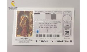 Billete de lotería nacional del 6 de enero de 2026