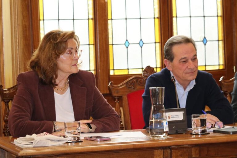 Miembros del Pleno del Ayuntamiento de Palencia durante una reunión