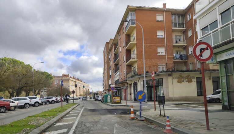 Vista de la avenida de Asturias en Palencia tras la reapertura