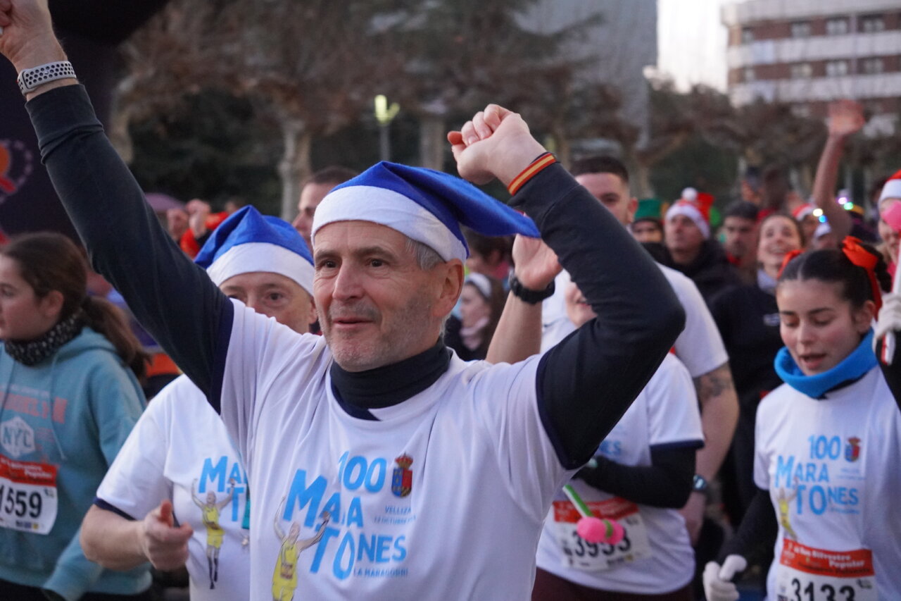Corredores animados en la San Silvestre 2025 en Palencia