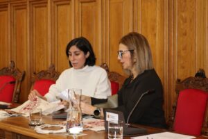 Reunión del grupo municipal Vamos Palencia discutiendo presupuestos