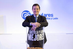 El presidente del PP en Castilla y León durante un evento político