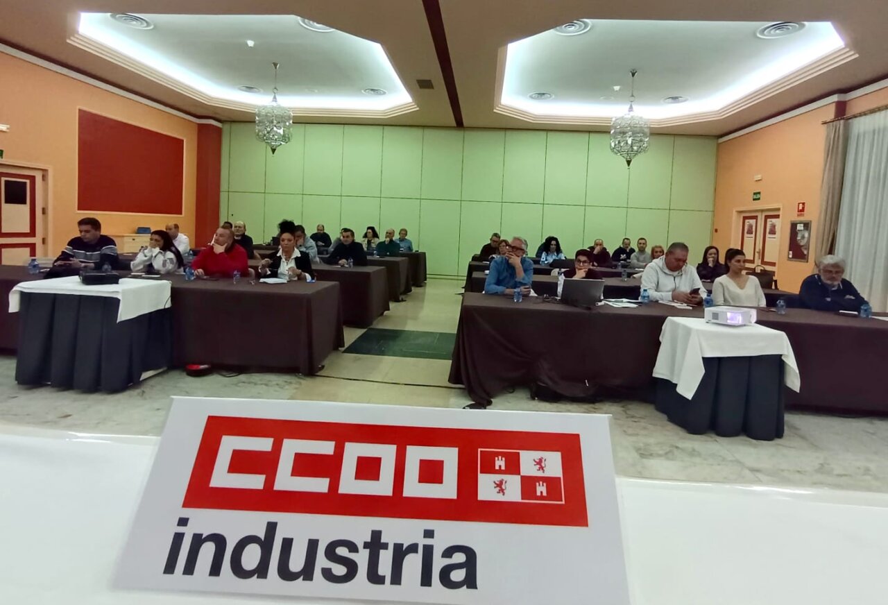 Reunión de secciones sindicales de CCOO Industria en Magaz de Pisuerga