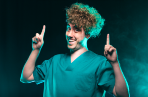 José Luis Calero en su espectáculo Humorista de Guardia