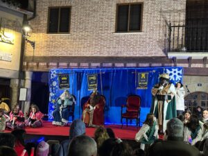 Los Reyes Magos en Astudillo durante la celebración de Reyes