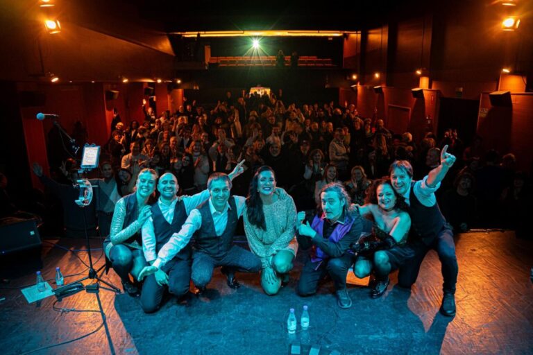 Miembros de Charlotte Blues Banda en concierto solidario en Palencia