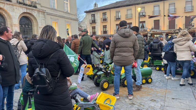 Tractorada infantil: manifestación de los agricultores en Palencia, el 29 de enero de 2026.