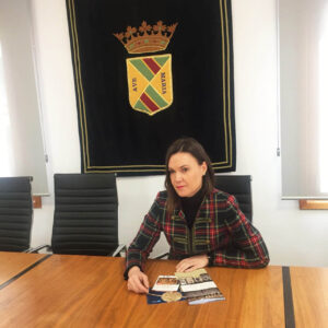 Laura Pastor en la presentación de la Feria de Las Candelas en Saldaña