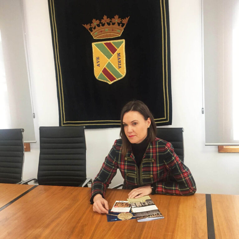 Laura Pastor en la presentación de la Feria de Las Candelas en Saldaña