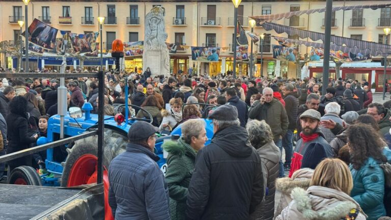 Tractorada infantil: manifestación de los agricultores en Palencia, el 29 de enero de 2026.