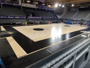 Nueva cancha de baloncesto en el Pabellón Municipal de Palencia