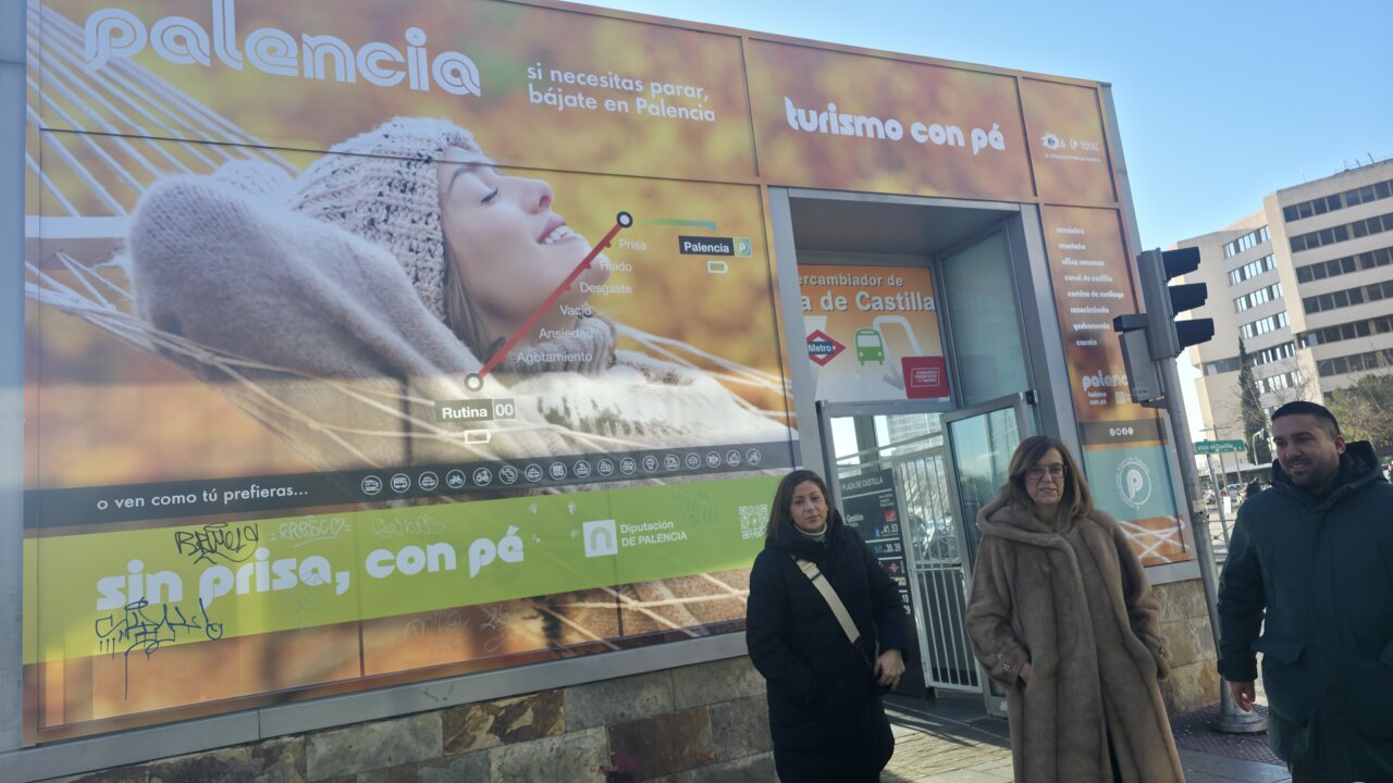 Campaña de promoción turística de Palencia en Plaza de Castilla