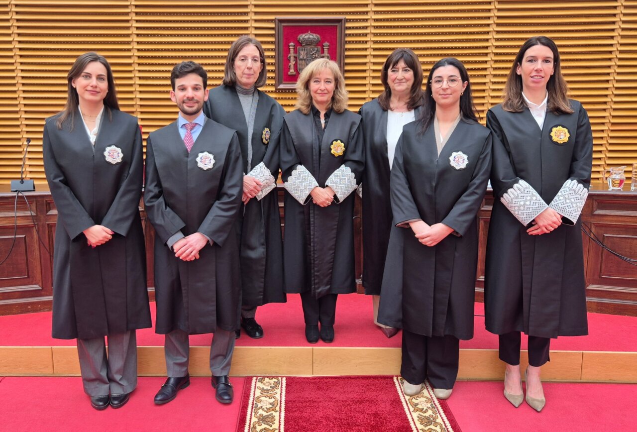 Ceremonia de jura de jueces en el Palacio de Justicia de Palencia