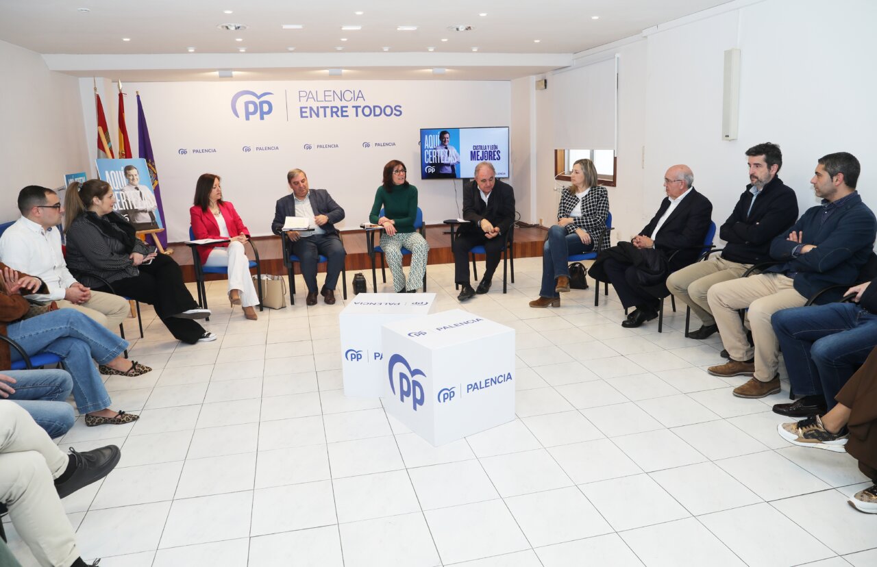 Reunión sobre movilidad en Palencia con varios participantes