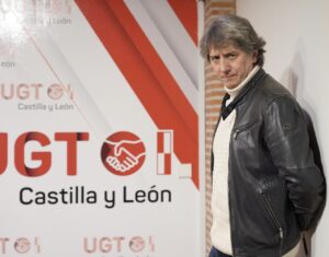 Carlos Martínez en un evento de UGT en Castilla y León