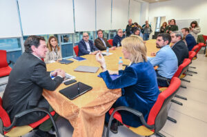 Reunión sobre el polígono Prado Marina y el puerto seco de Aranda de Duero