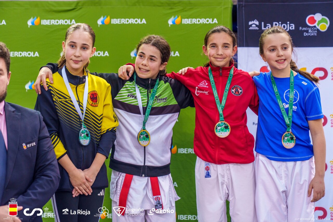 Ainhoa Santos Molina en el podio.