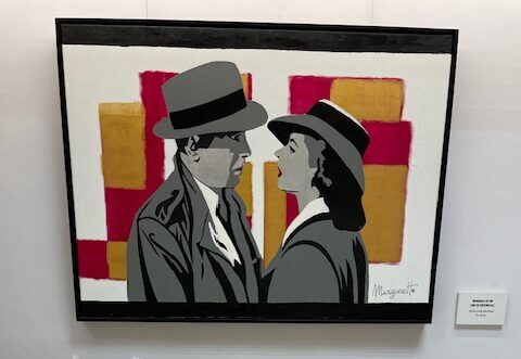 Cuadro de Ramón Margareto en exposición en la Biblioteca Pública de Palencia