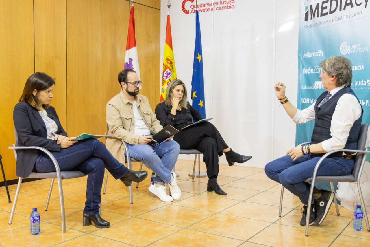 Carlos Martínez del PSOE durante una entrevista en Valladolid