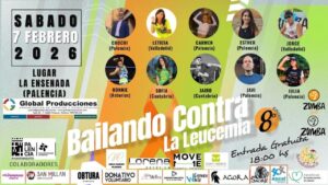 Cartel del evento Bailando contra la Leucemia en Palencia