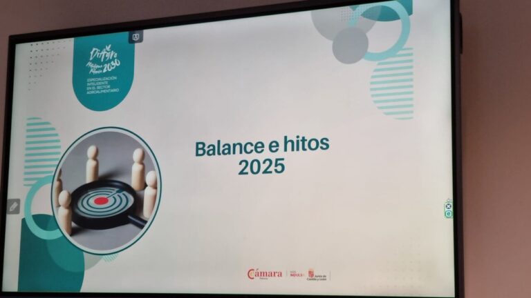 Presentación del proyecto DiAgro Palencia 2030 en pantalla