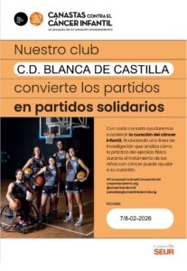 Equipo del Club C.D. Blanca de Castilla en partido solidario contra el cáncer infantil