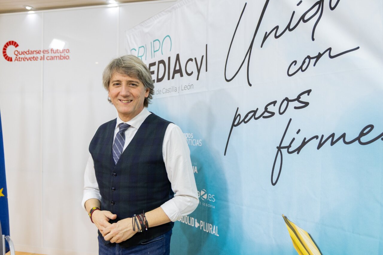 Carlos Martínez durante una entrevista en Castilla y León