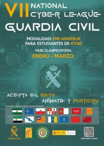 Cartel de la VII Ciberliga de la Guardia Civil en Palencia