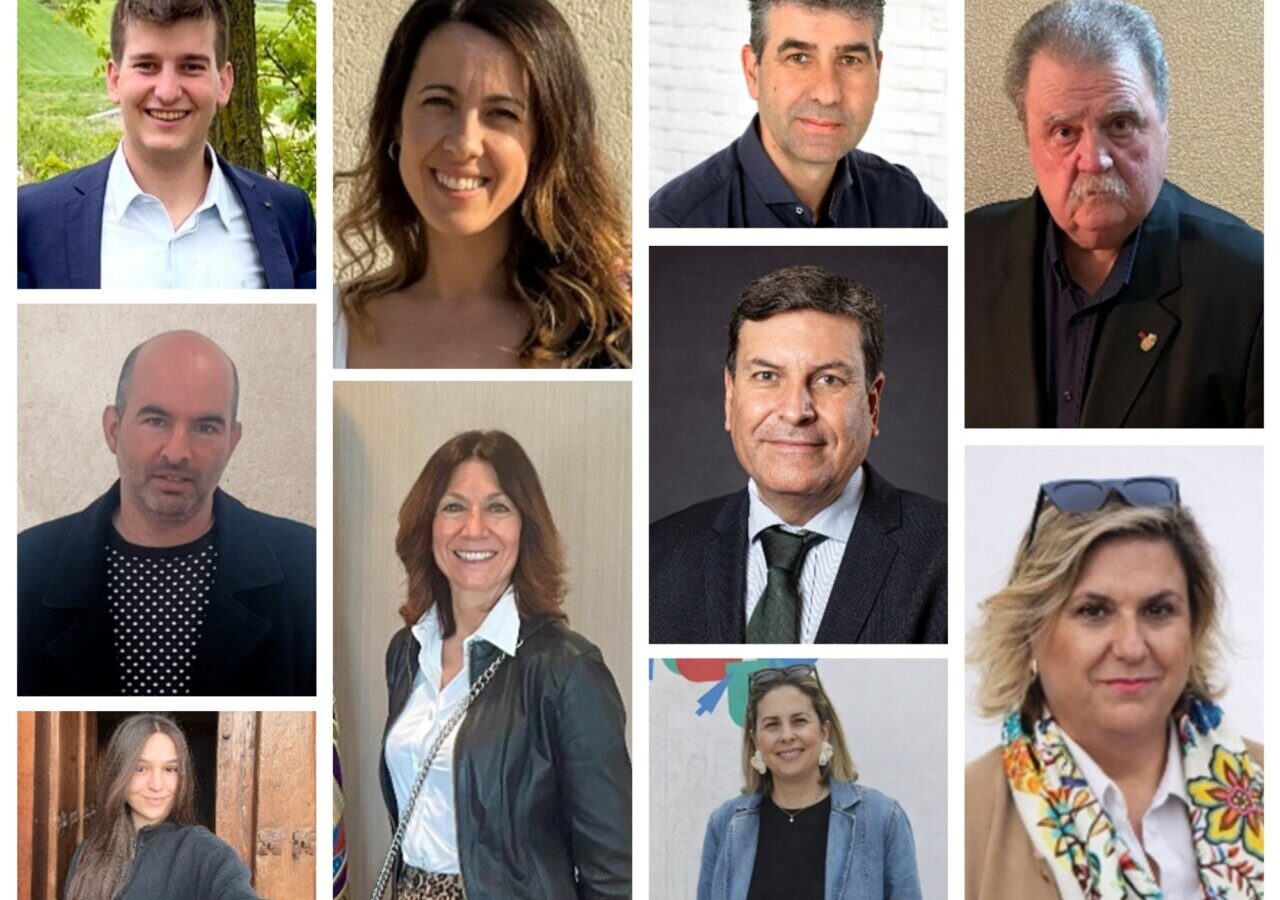 Collage de fotos de candidatos del Partido Popular en Palencia