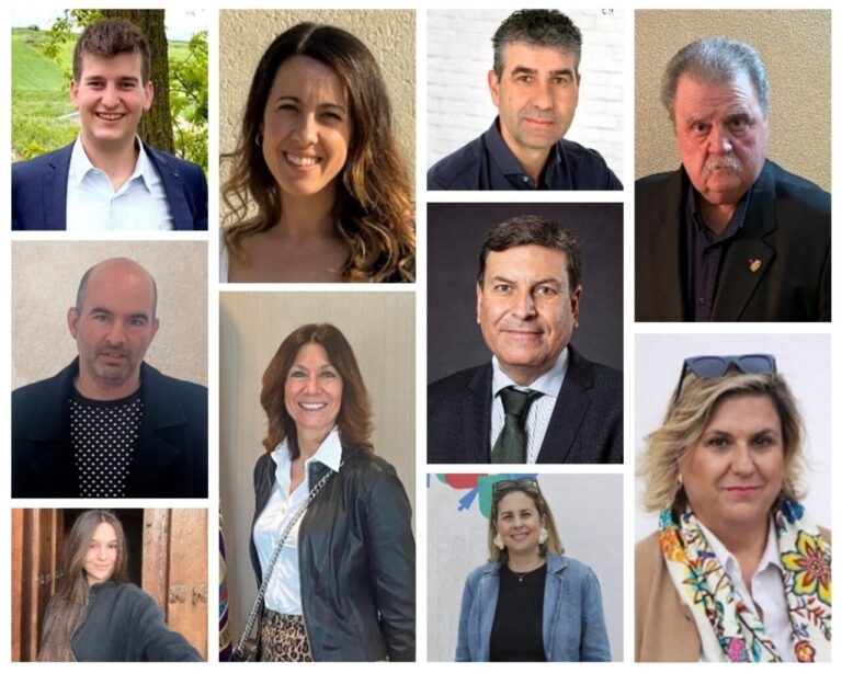 Collage de fotos de candidatos del Partido Popular en Palencia