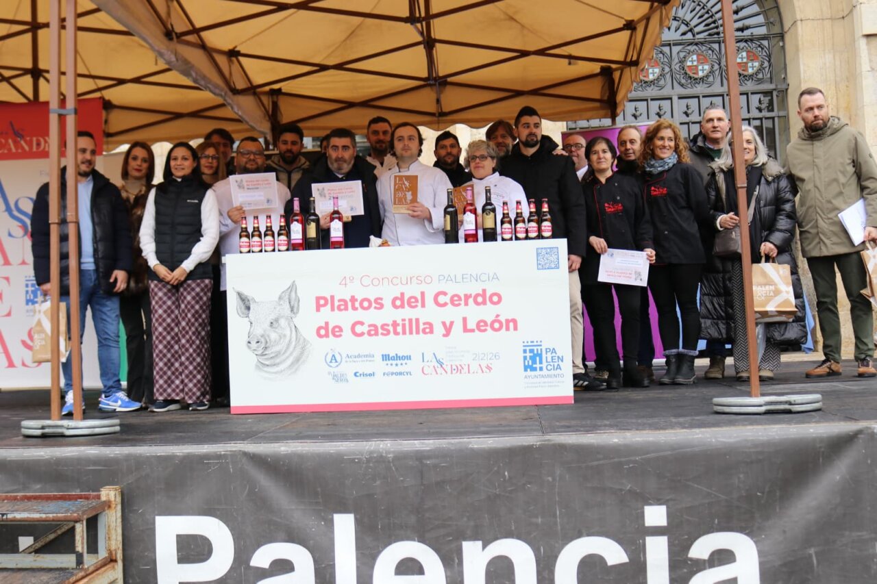 Participantes del IV Concurso de Platos del Cerdo en Palencia