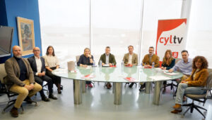 Reunión de líderes políticos en el debate de elecciones autonómicas de CyLTV