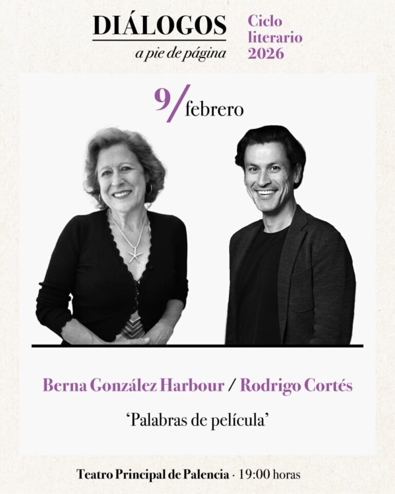 Berna González Harbour y Rodrigo Cortés en el ciclo Diálogos a pie de página