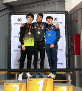 Tres atletas en el podio del Campeonato de España de heptatlón