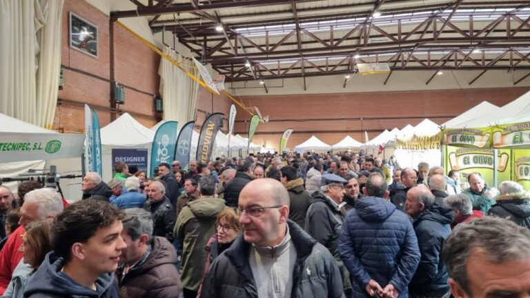 Multitud de personas en la Feria de las Candelas en Saldaña. Foto Sergio Lozano