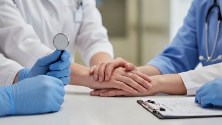 Técnicos en Cuidados Auxiliares de Enfermería en reunión de protesta