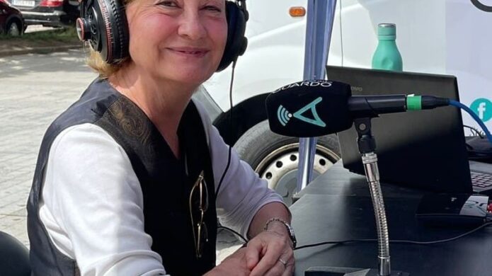 Isabel Quiñones en una presentación del proyecto 12 miradas en Guardo