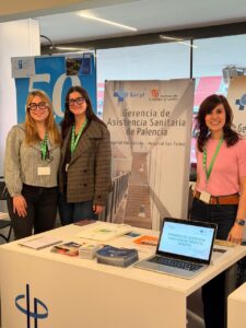 Stand de la Gerencia de Asistencia Sanitaria de Palencia en las Jornadas PostMIR