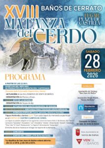 Cartel de la XVIII Matanza del Cerdo en Baños de Cerrato