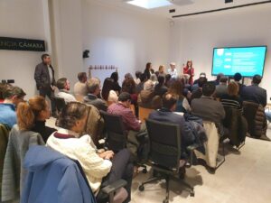 Reunión de la Cámara de Comercio de Palencia sobre el proyecto DiAgro 2030