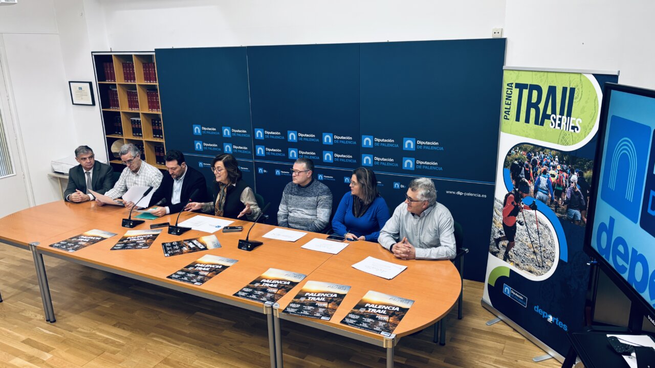 Presentación de la III edición del Palencia Trail Series con varios ponentes