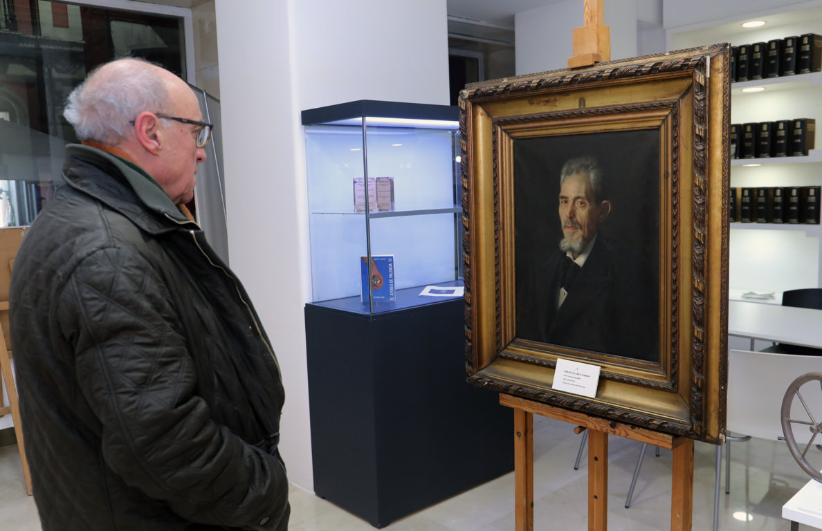 Retrato de Cirilo Tejerina Gatón en el Ateneo de Palencia