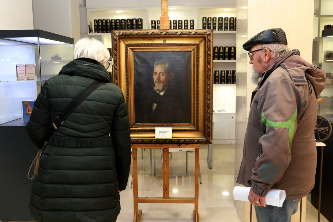 Retrato de Cirilo Tejerina Gatón en el Ateneo de Palencia