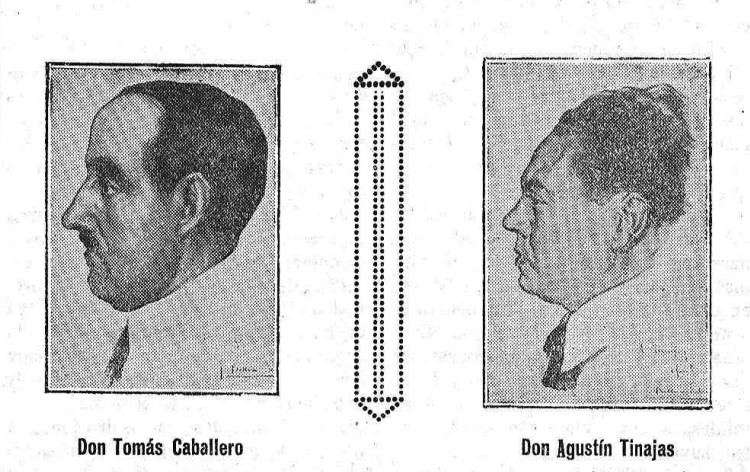 Retratos de Tomás Caballero y Agustín Tinajas de la exposición de Bellver Delmás