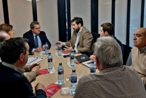Reunión de la Cámara de Comercio de Palencia con el subdelegado del Gobierno