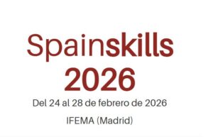 Logo de Spainskills 2026 en IFEMA, Madrid, del 24 al 28 de febrero.