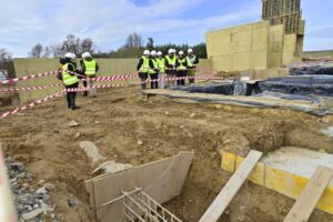 Obras de construcción en el yacimiento romano de La Tejada en Palencia