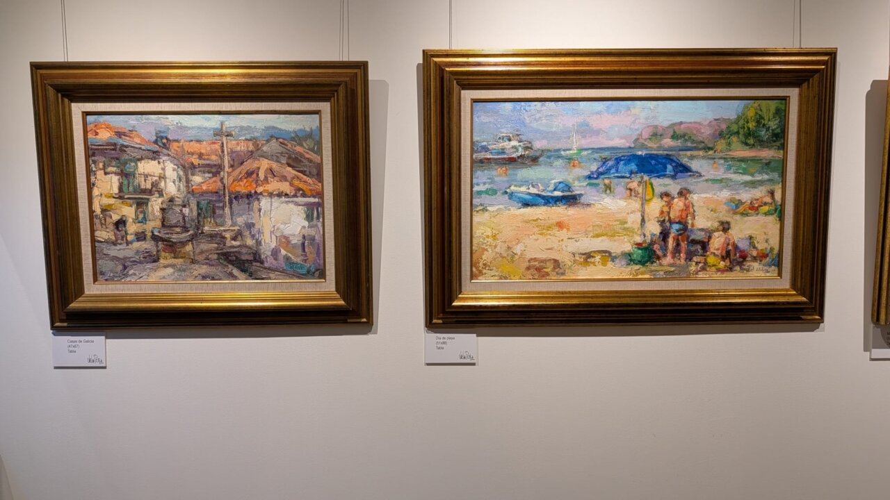 Obras pictóricas de Antonio de la Peña en exposición