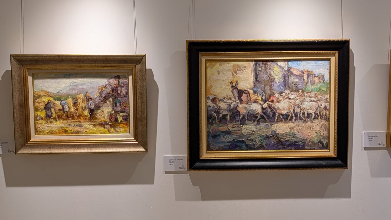 Obra pictórica de Antonio de la Peña en exposición en Palencia