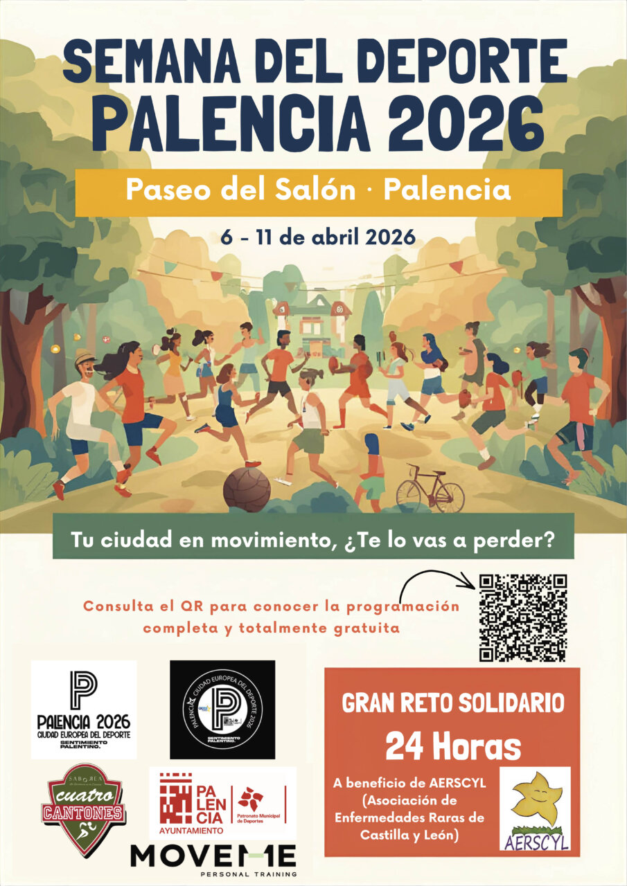 Cartel promocional de la Semana del Deporte en Palencia 2026